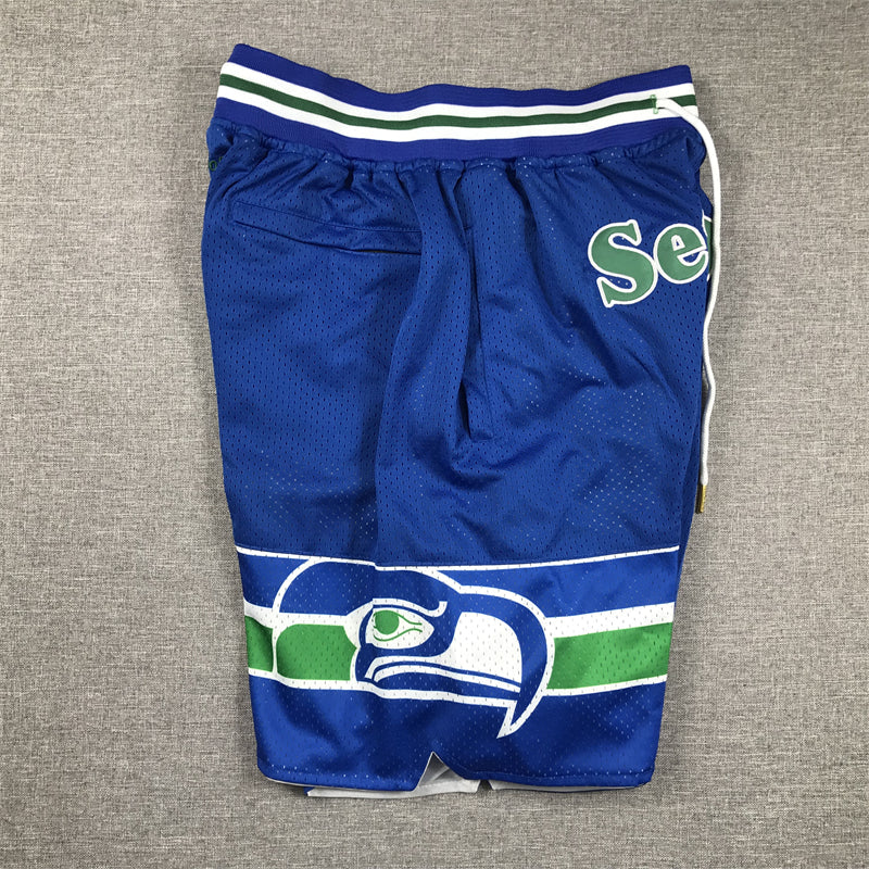 Men's Seattle Seahawks Royal Pocket Shorts1 football jersey product view 3