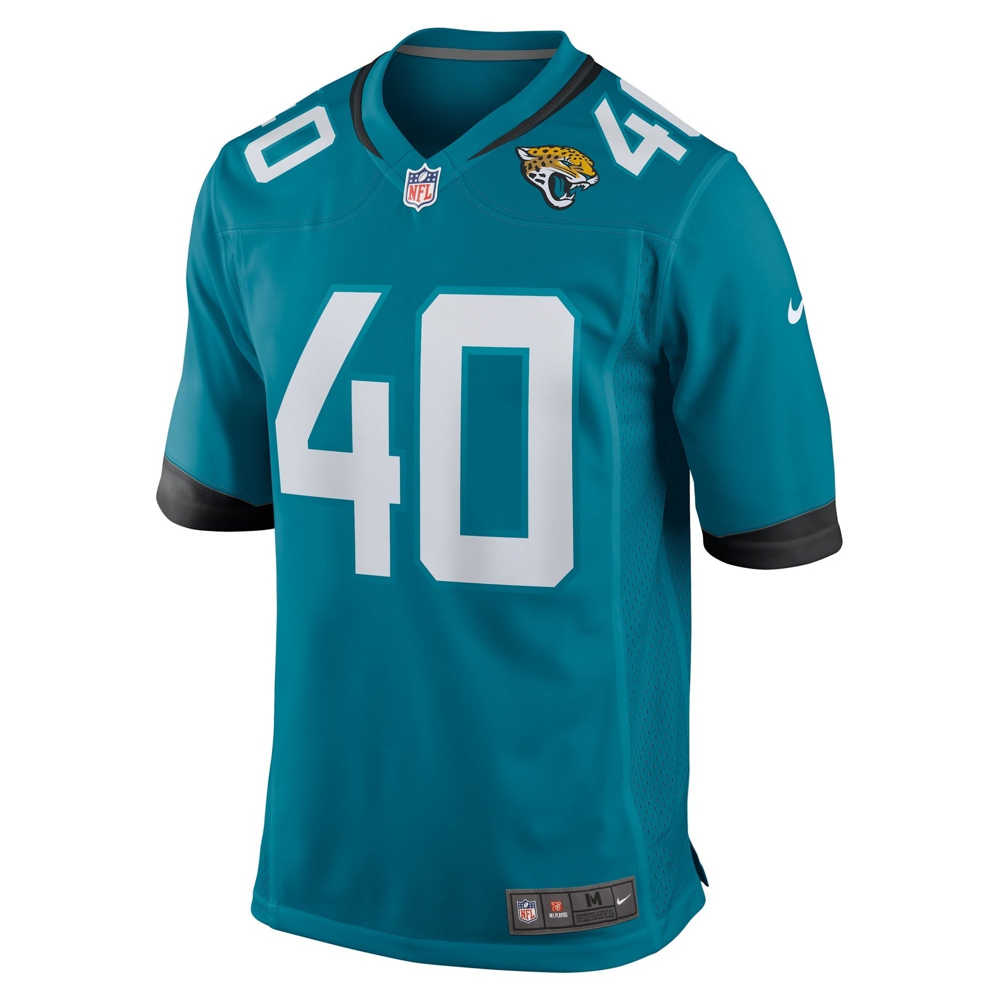 Erick Hallett Jacksonville Jaguars Nike Game Jersey - Teal football jersey product view 2