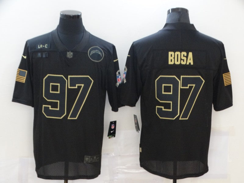 Men's Los Angeles Chargers Joey Bosa #97 Black Game Jersey1 football jersey product view 1