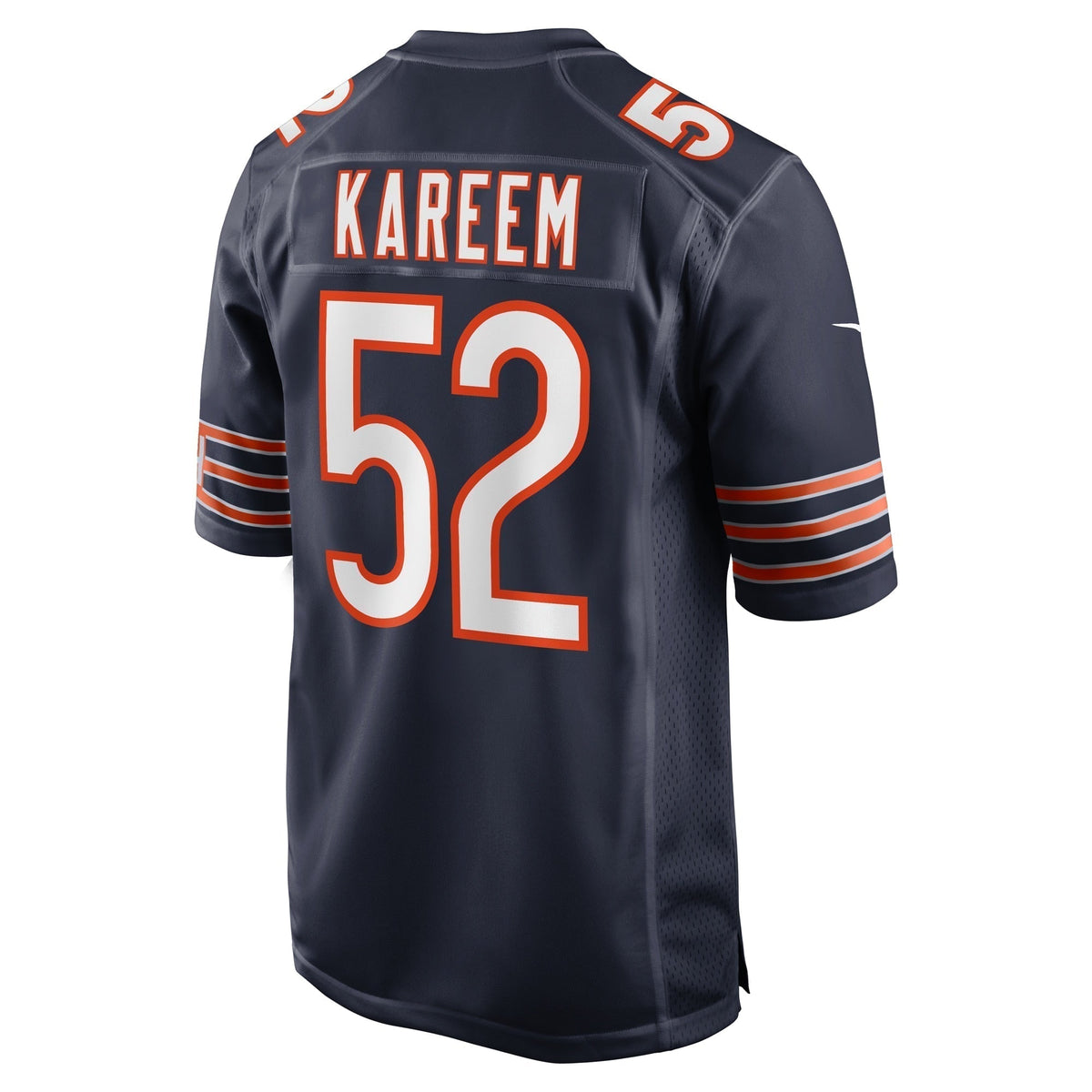 Khalid Kareem Chicago Bears Nike Team Game Jersey - Navy football jersey product view 3