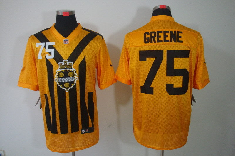 Men's Pittsburgh Steelers Joe Greene #75 Gold Game Jersey1 football jersey product view 1