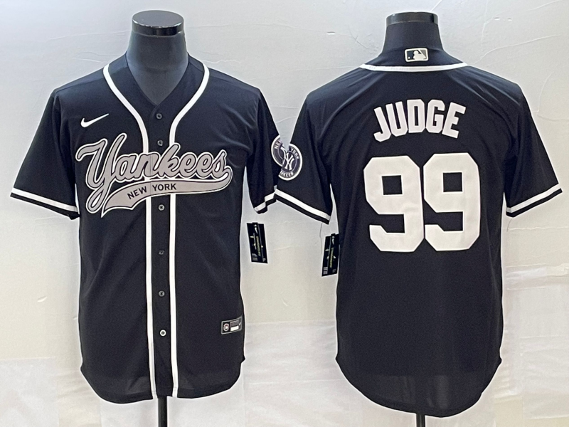Men's New York Yankees Aaron Judge #99 Black Player Jersey1 Joint Edition baseball jersey product view 1