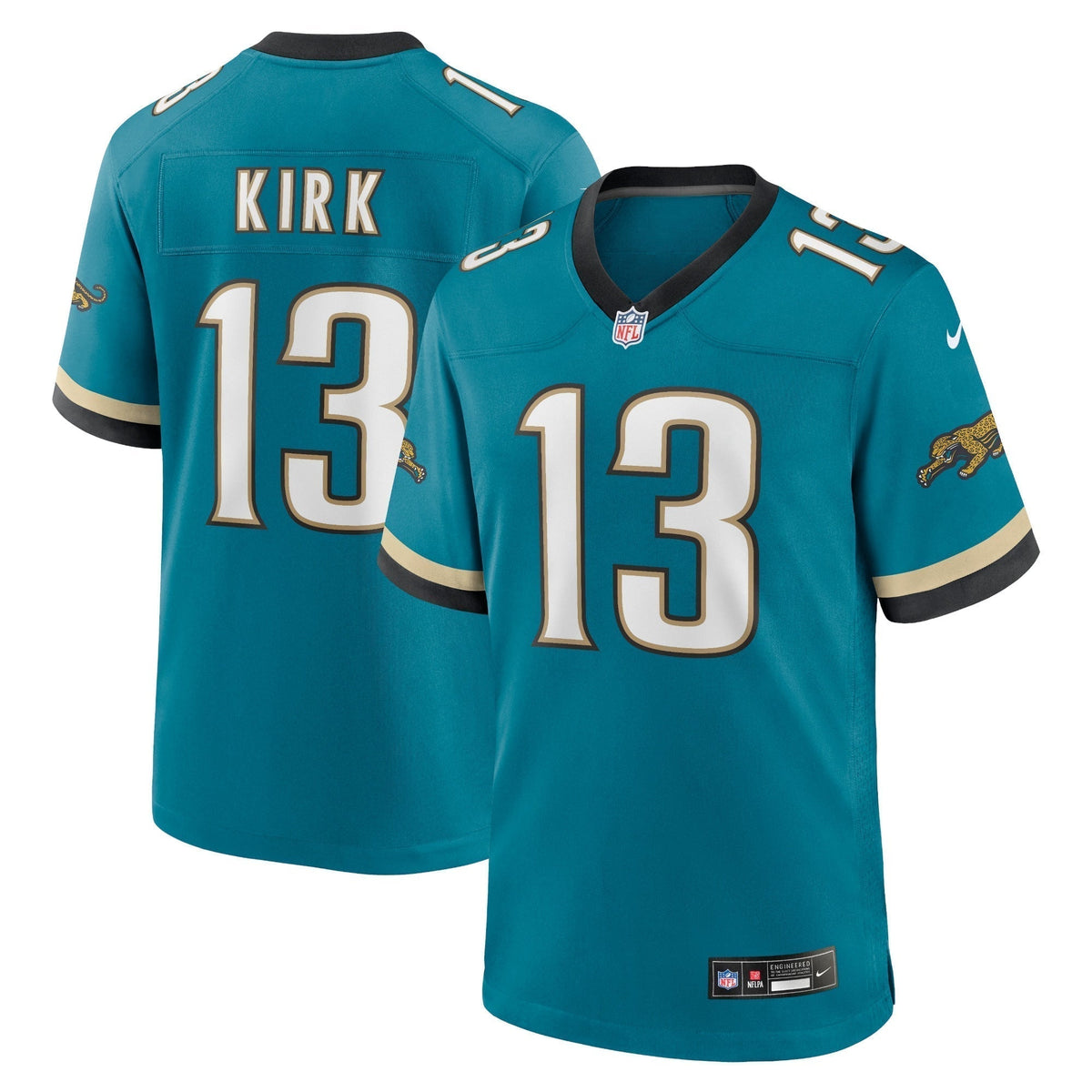 Christian Kirk Jacksonville Jaguars Nike Prowler Throwback Game Jersey - Teal football jersey product view 1