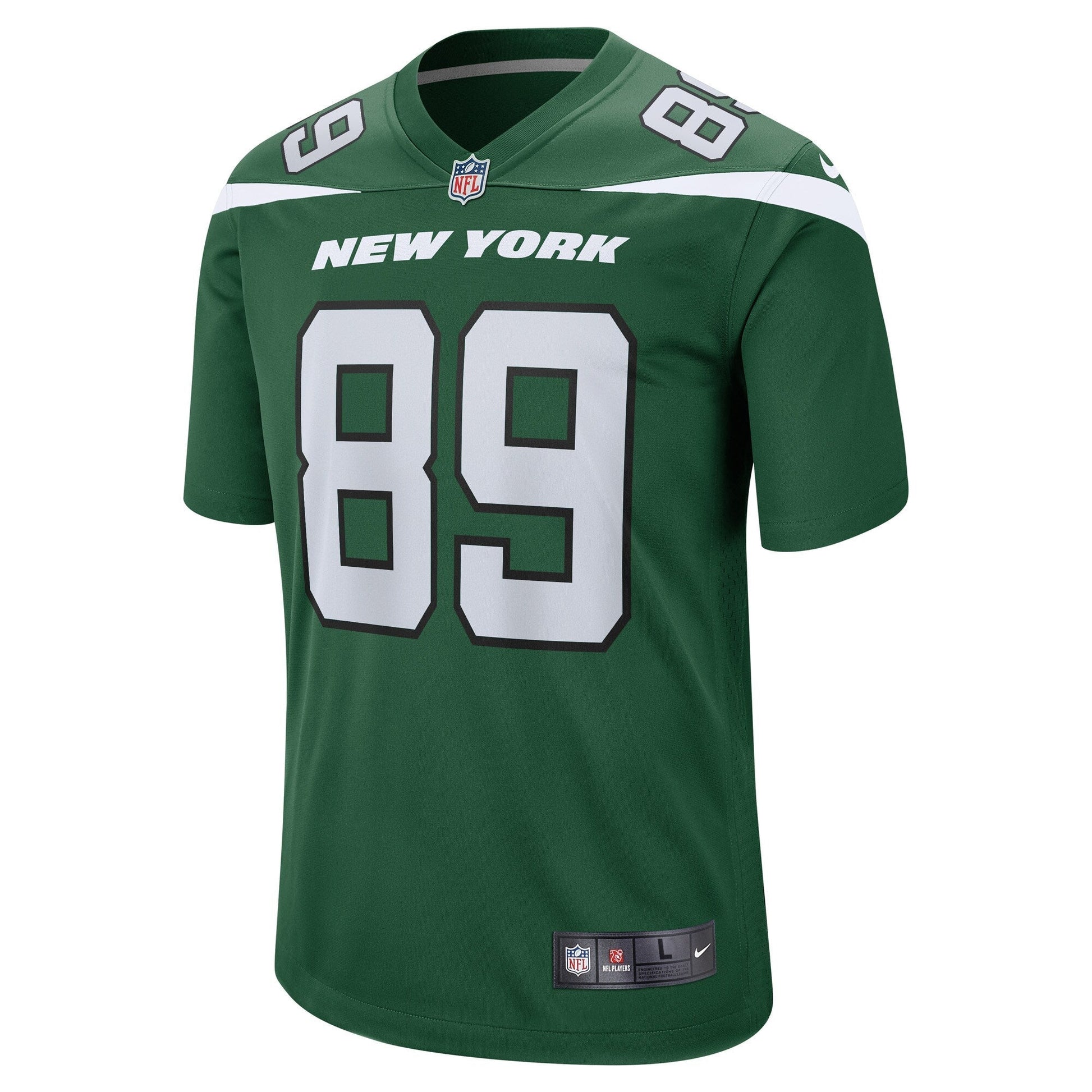 Jeremy Ruckert New York Jets Nike Game Jersey - Gotham Green football jersey product view 2