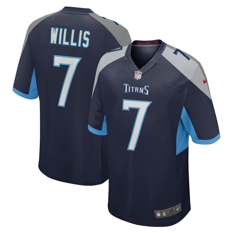 Malik Willis Tennessee Titans Jersey football jersey product view 1