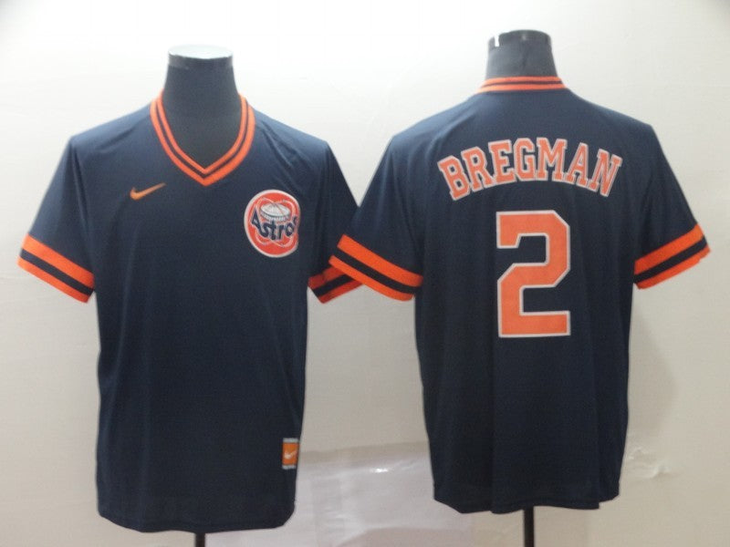 Men's Houston Astros Alex Bregman #2 Navy Replica Player Jersey1 baseball jersey product view 1