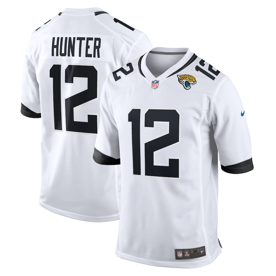Jacksonville Jaguars Travis Hunter Nike White 2025 NFL Draft First Round Pick Game Player Jersey football jersey product view 1