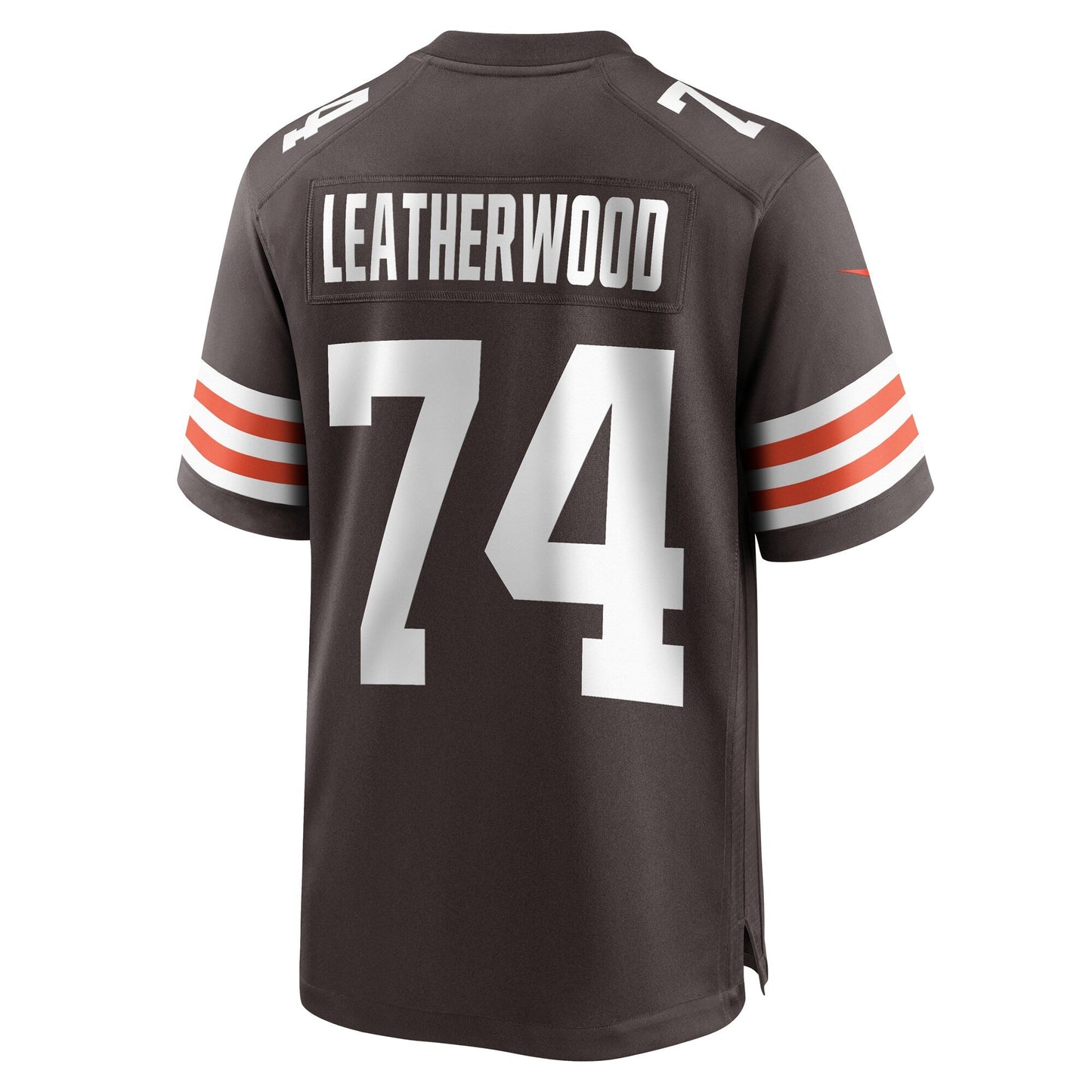 Alex Leatherwood Cleveland Browns Nike Team Game Jersey - Brown football jersey product view 3