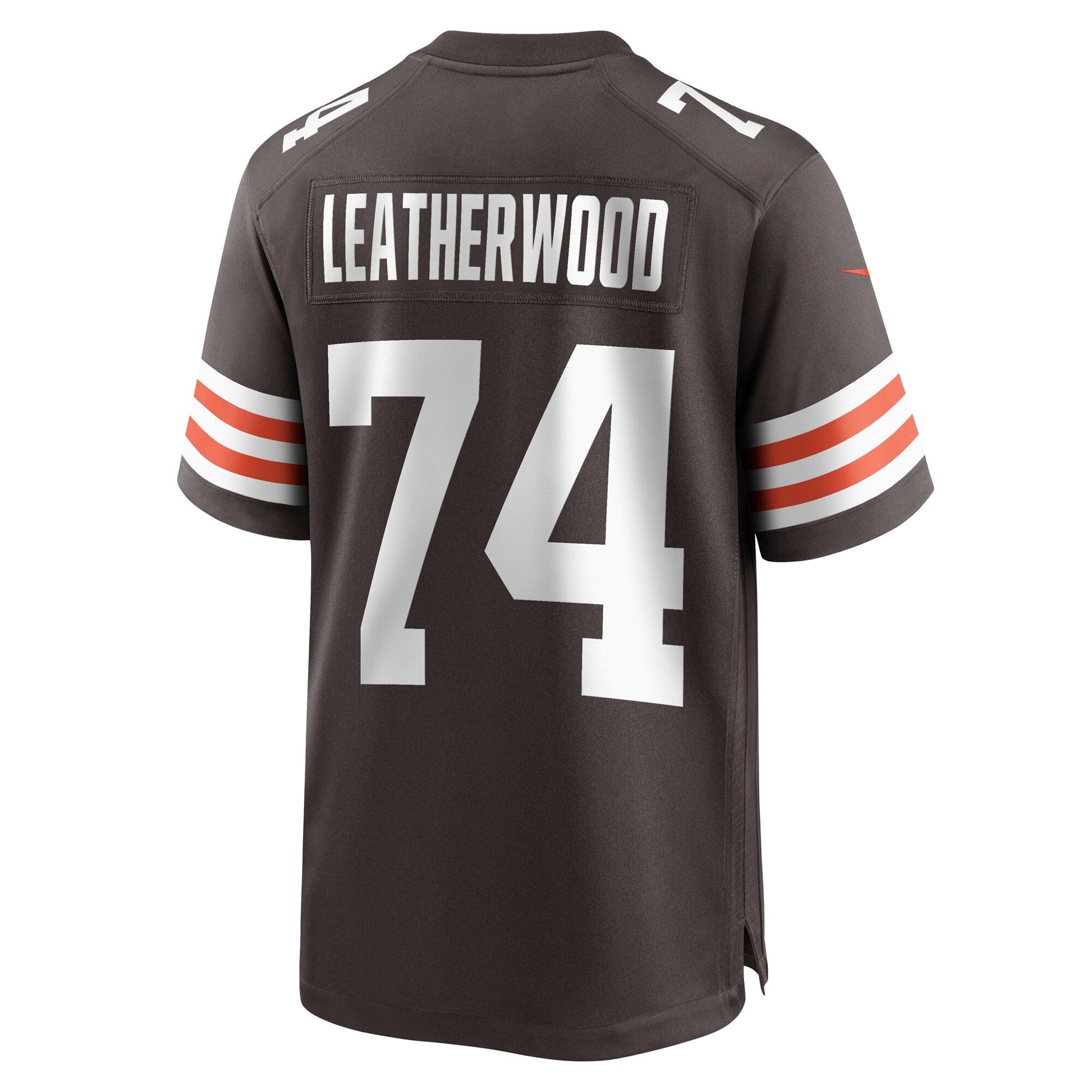Alex Leatherwood Cleveland Browns Nike Team Game Jersey - Brown football jersey product view 3