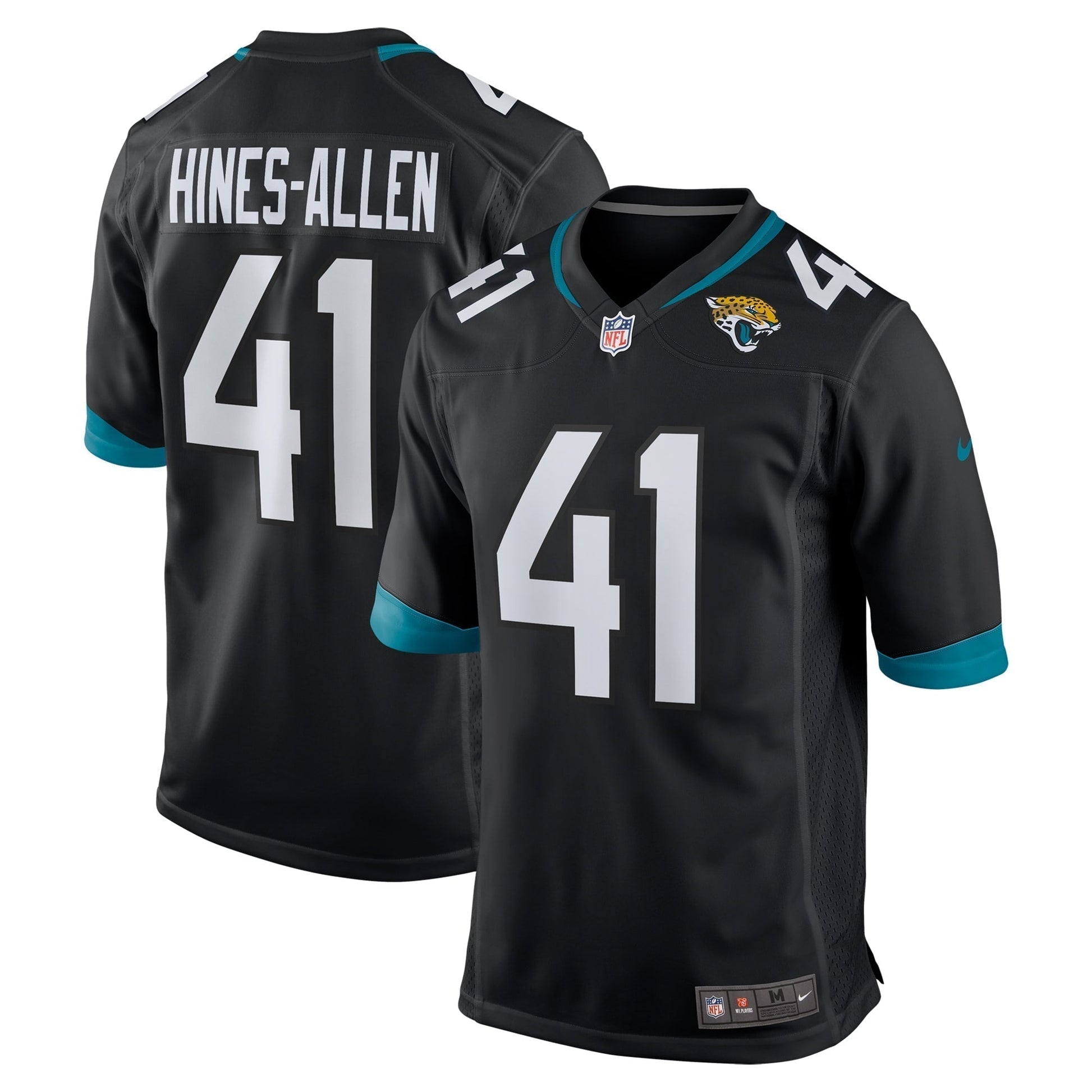 Josh Hines-Allen Jacksonville Jaguars Nike Alternate Game Jersey - Black football jersey product view 1