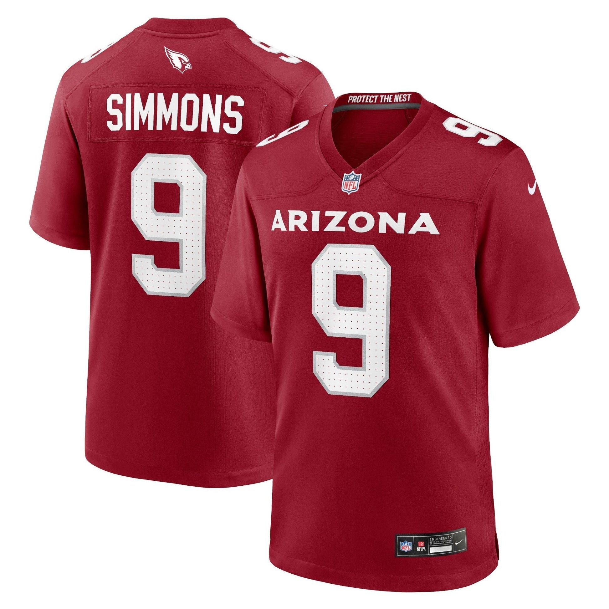 Isaiah Simmons Arizona Cardinals Nike Game Jersey - Cardinal football jersey product view 1