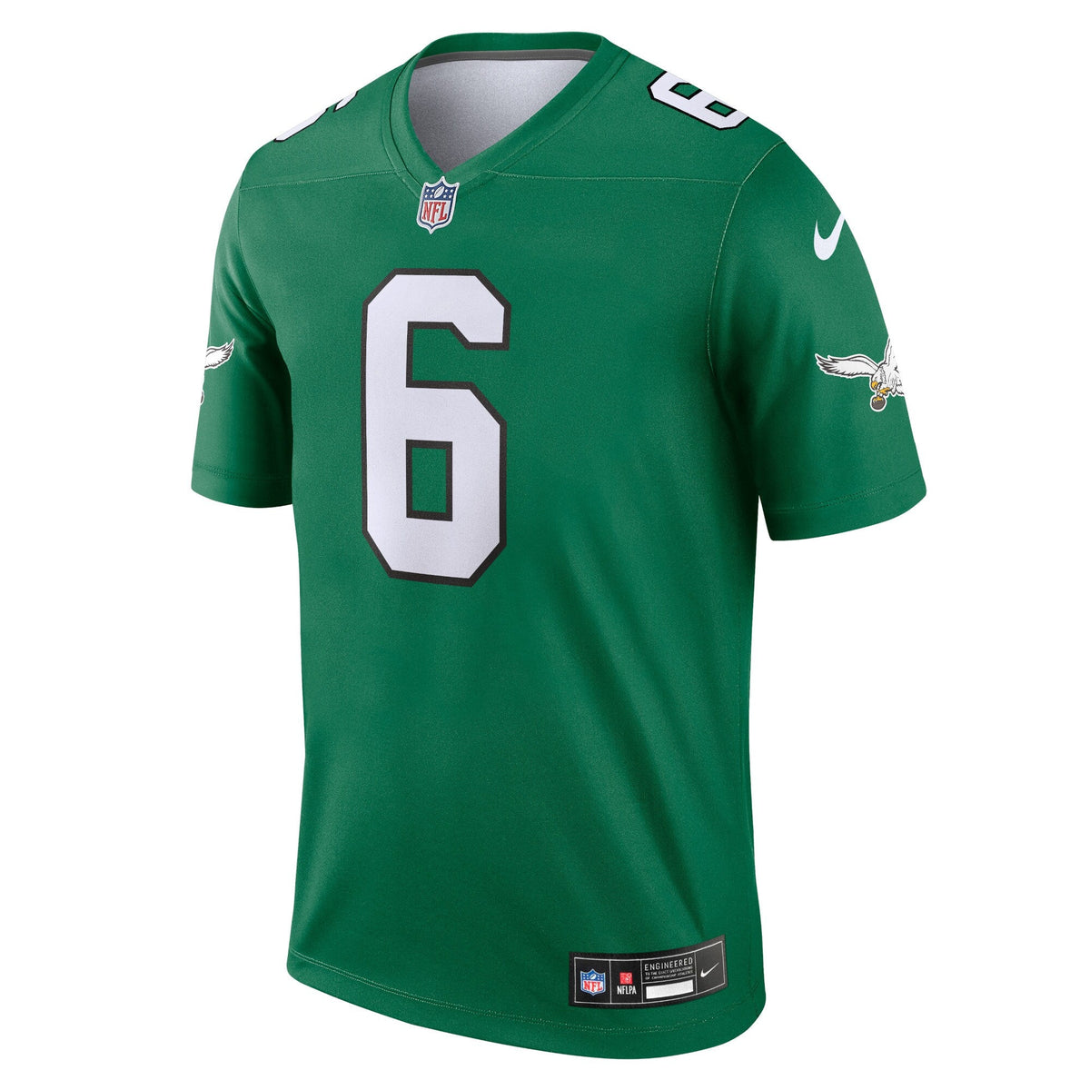 DeVonta Smith Philadelphia Eagles Nike Legend Jersey - Kelly Green football jersey product view 2