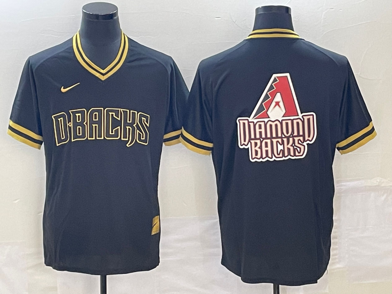 Men's Arizona Diamondbacks Black Alternate Replica Player Jersey1 baseball jersey product view 1