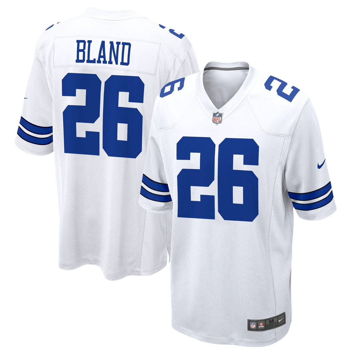 DaRon Bland Dallas Cowboys Nike Game Jersey - White football jersey product view 1