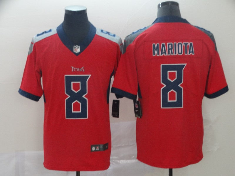 Men's Tennessee Titans Marcus Mariota #8 Red Inverted Legend Jersey1 football jersey product view 1