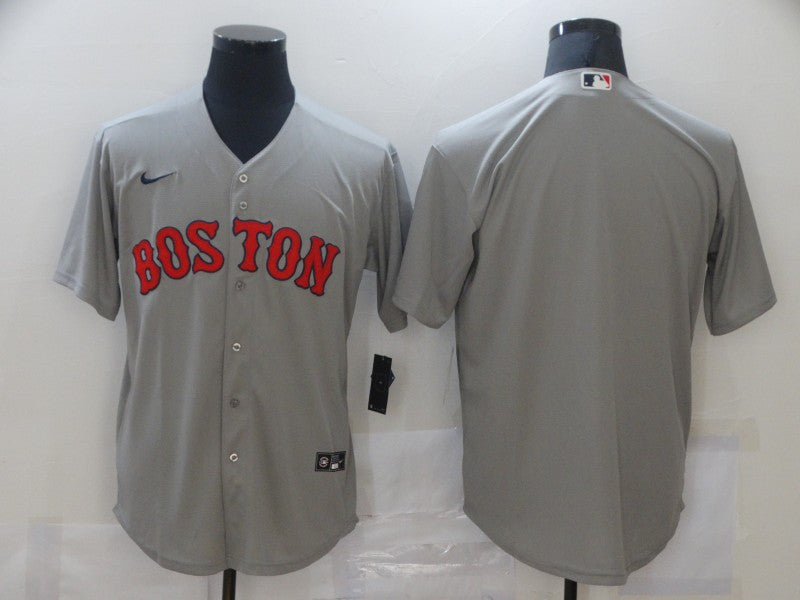 Men's Boston Red Sox Gray Alternate Replica Team Blank Jersey1 baseball jersey product view 1