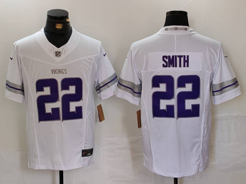 Men's Minnesota Vikings Harrison Smith #22 White Alternate Vapor F.U.S.E. Elite Player Jersey1 football jersey product view 1