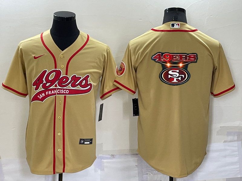 Men's San Francisco 49ers Gold Game Jersey1 football jersey product view 1