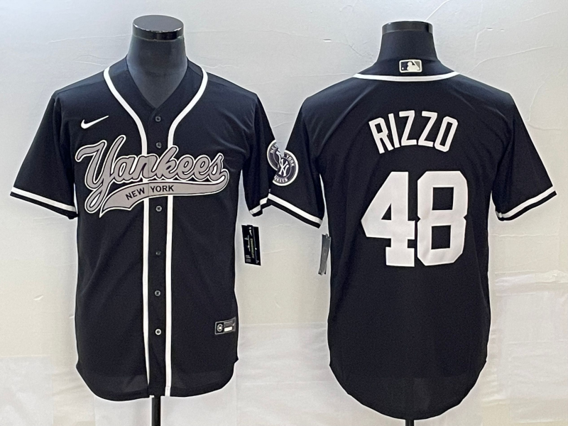 Men's New York Yankees Anthony Rizzo #48 Black Player Jersey1 Joint Edition baseball jersey product view 1