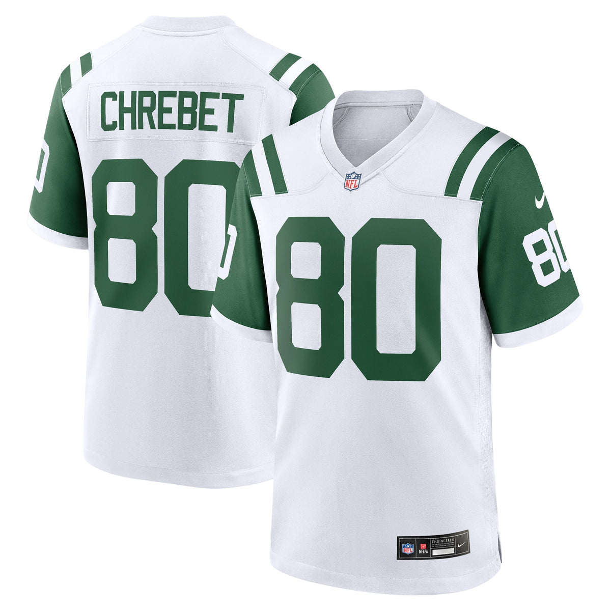 Wayne Chrebet New York Jets Nike Classic Alternate Retired Game Jersey - White football jersey product view 1