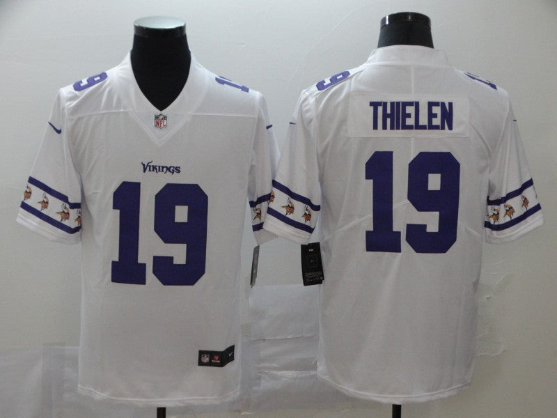 Men's Minnesota Vikings Adam Thielen #19 White Game Jersey1 football jersey product view 1