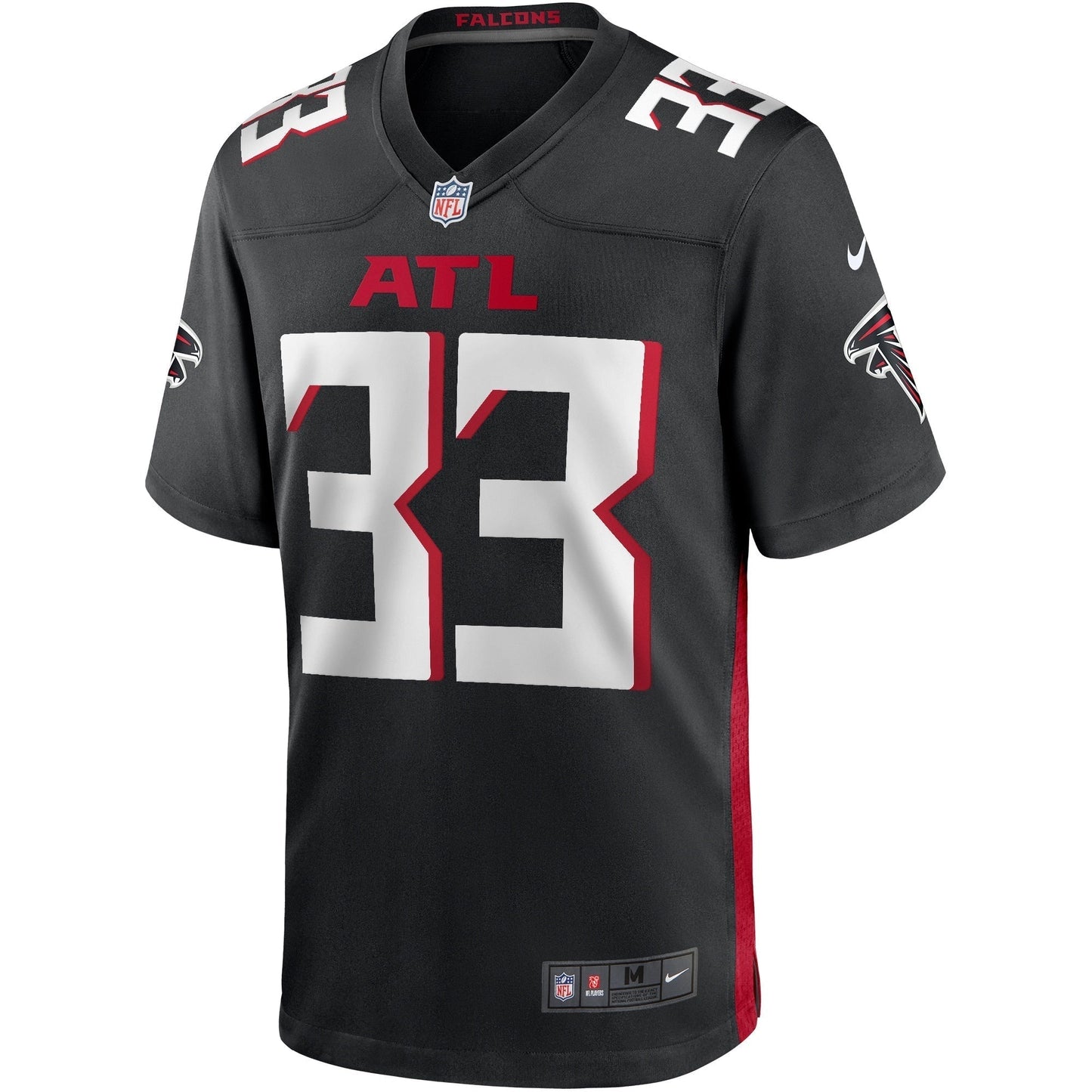 Michael Turner Atlanta Falcons Nike Game Retired Jersey - Black football jersey product view 2