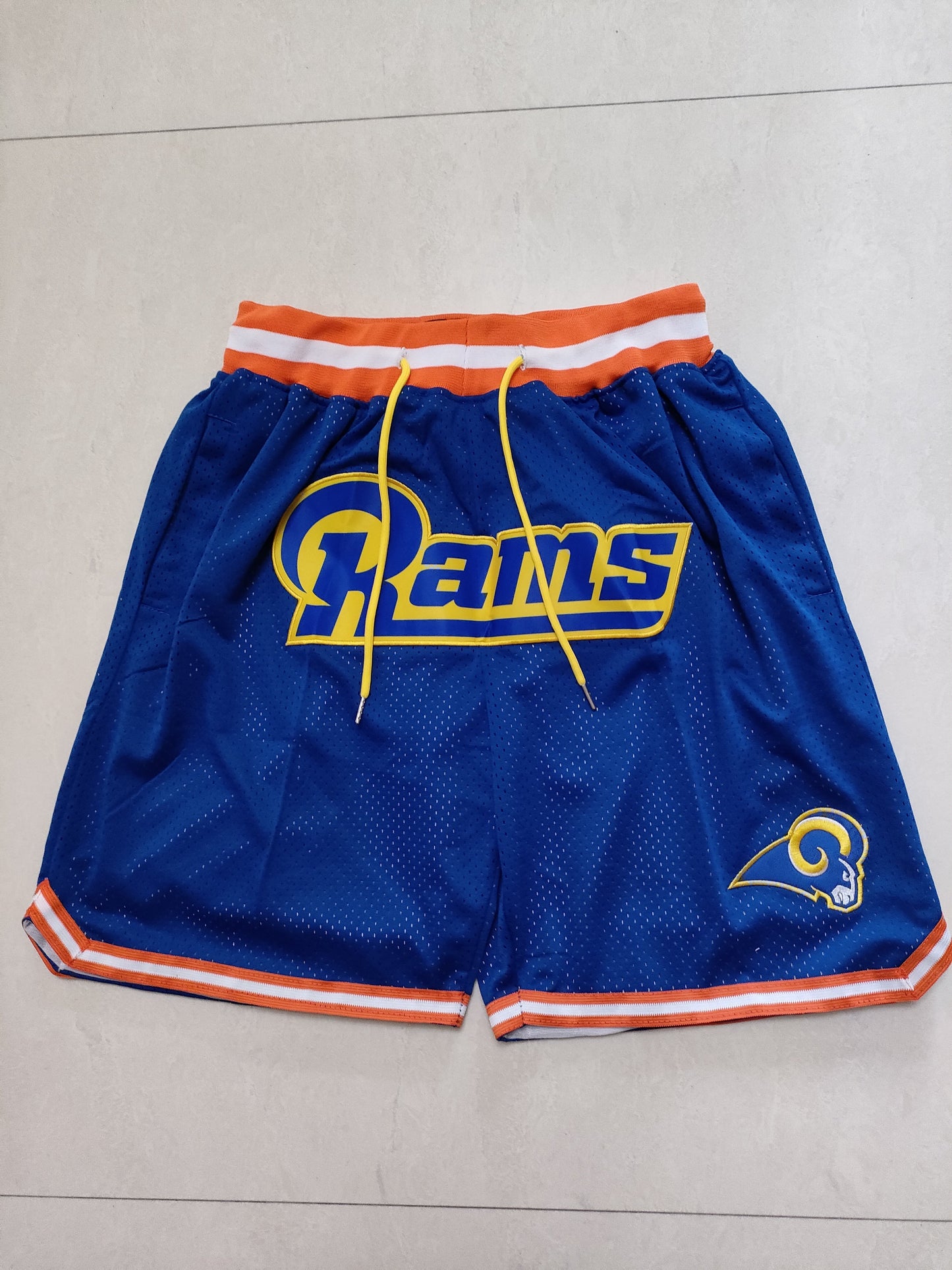 JUST DON Los Angeles Rams Pocket Shorts football jersey product view 1