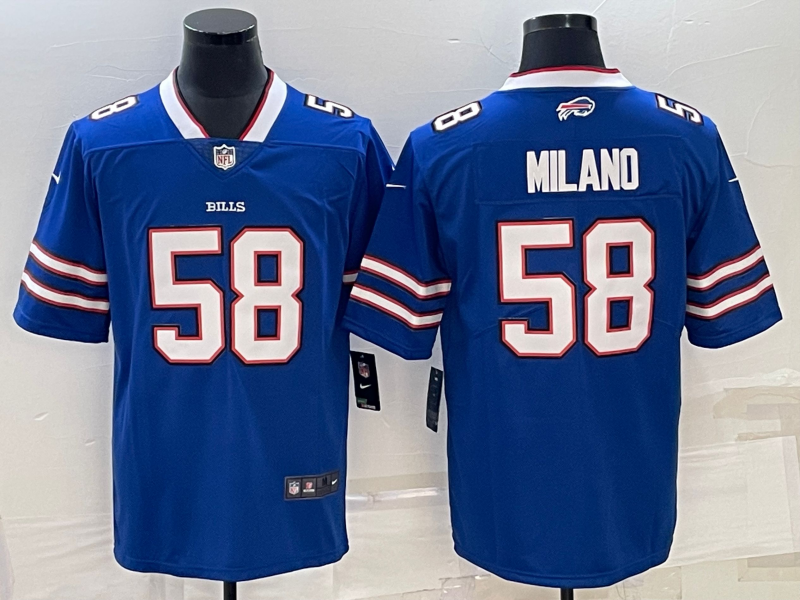 Men's Buffalo Bills Matt Milano #58 Royal Game Player Jersey1 football jersey product view 1