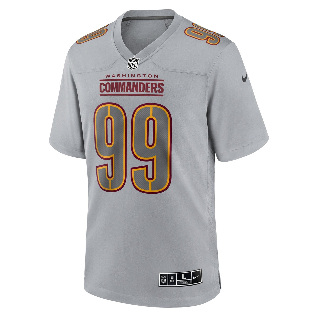 Chase Young Washington Commanders Nike Atmosphere Fashion Game Jersey - Gray football jersey product view 2