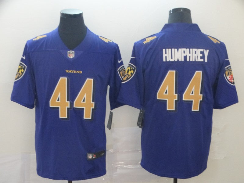 Men's Baltimore Ravens Marlon Humphrey #44 Purple Game Jersey1 Joint Edition football jersey product view 1