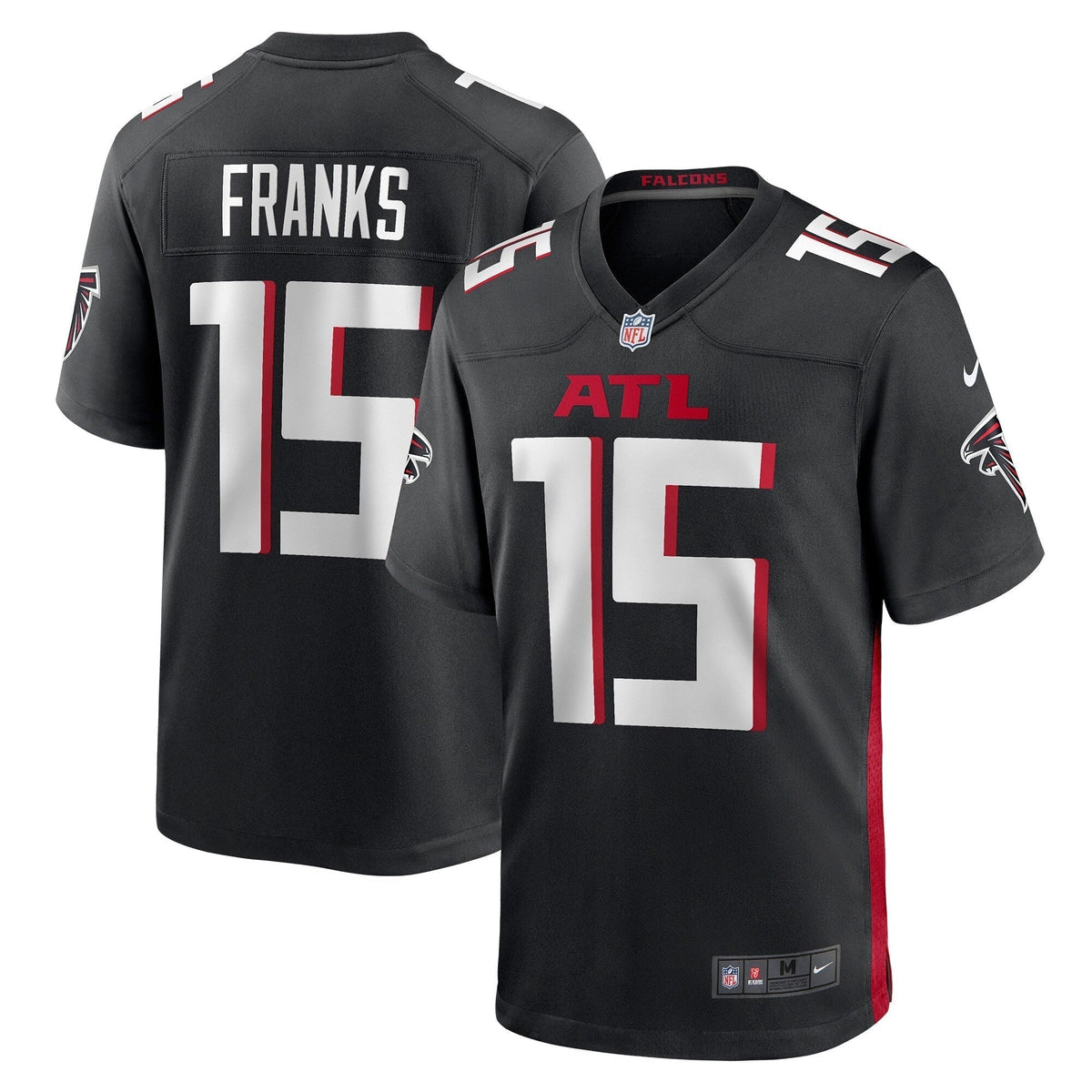 Feleipe Franks Atlanta Falcons Nike Game Jersey - Black football jersey product view 1