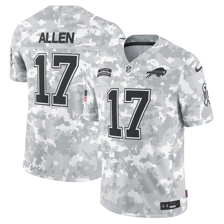 Men's Buffalo Bills Josh Allen Nike Arctic Camo 2024 Salute to Service Limited Jersey football jersey product view 1