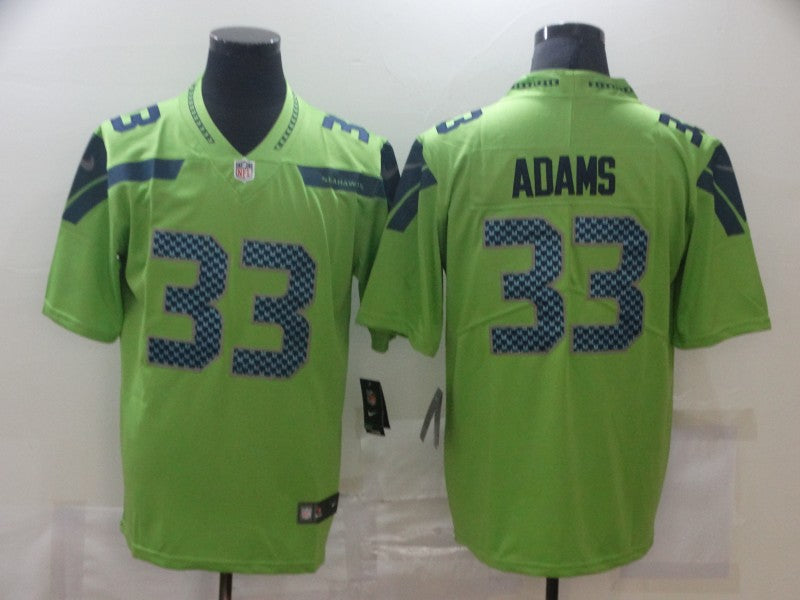 Men's Seattle Seahawks Jamal Adams #33 Green Game Jersey football jersey product view 1