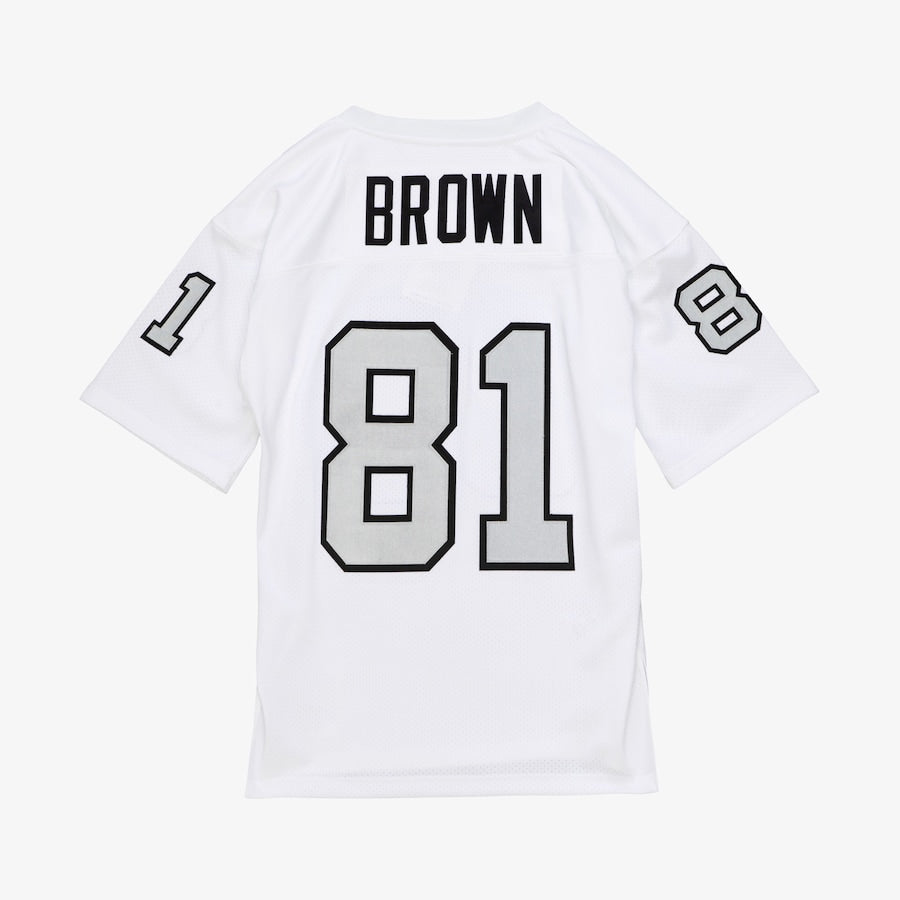 Men's Tim Brown White Los Angeles Raiders 1994 Jersey football jersey product view 2