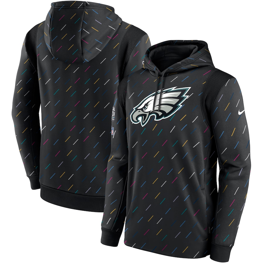 Men's Philadelphia Eagles NFL 2021 Salute to Service Hoodie1 Black football jersey product view 1