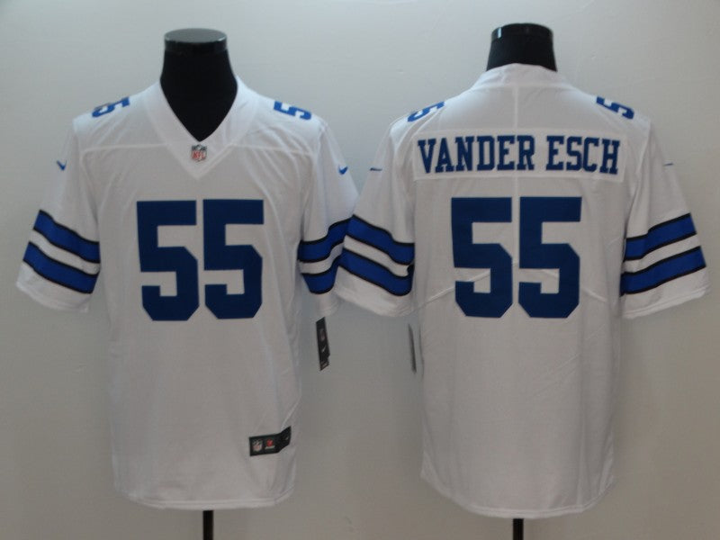 Men's Dallas Cowboys Leighton Vander Esch #55 White Custom1 Game Jersey1 football jersey product view 1