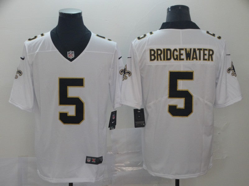 Men's New Orleans Saints Teddy Bridgewater #5 White Game Jersey1 football jersey product view 1