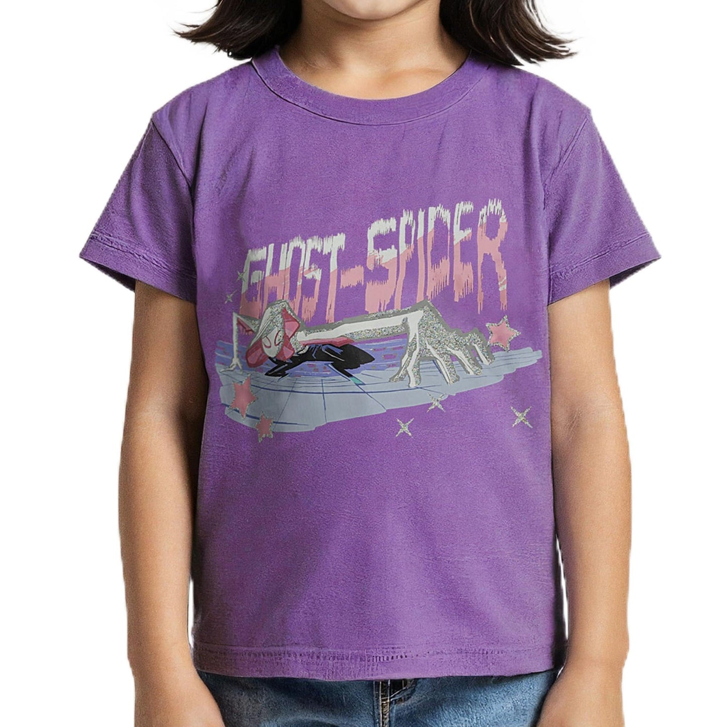 Girls' Superhero Apparel  Sparkle Web Heroine Graphic Tee - T-Shirt, Sweatshirt, Hoodie
