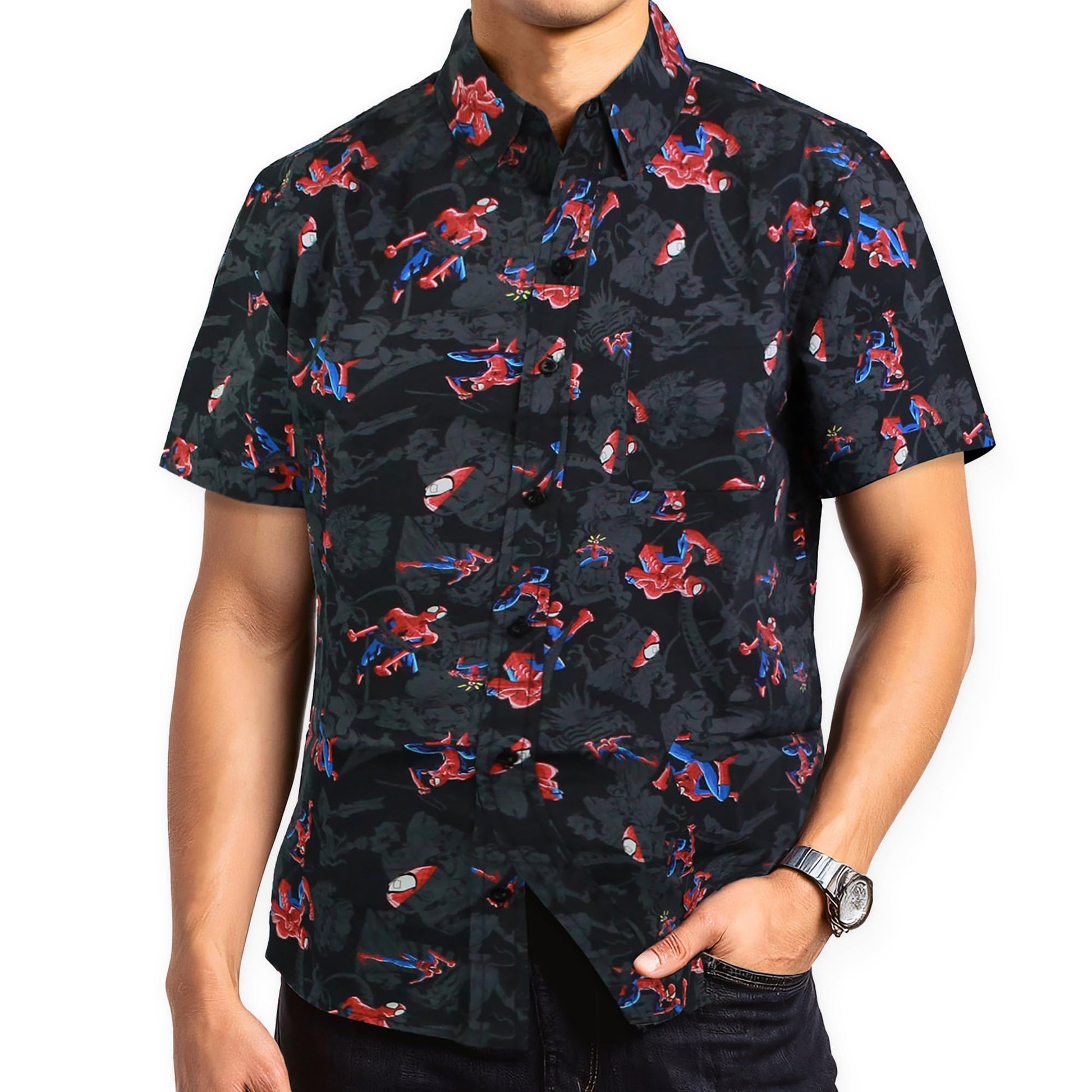 Men's Summer Apparel  Web Hero Hawaiian Surf Graphic Tee - T-Shirt, Sweatshirt, Hoodie