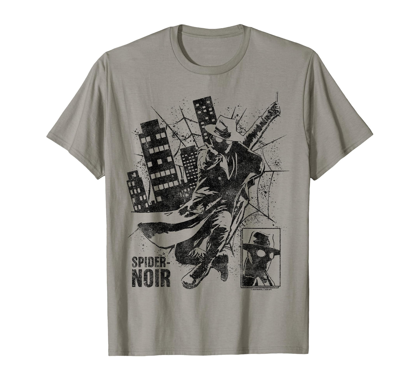 Noir Hero Fan Apparel  Detective Swinging Through City Tee - T-Shirt, Sweatshirt, Hoodie