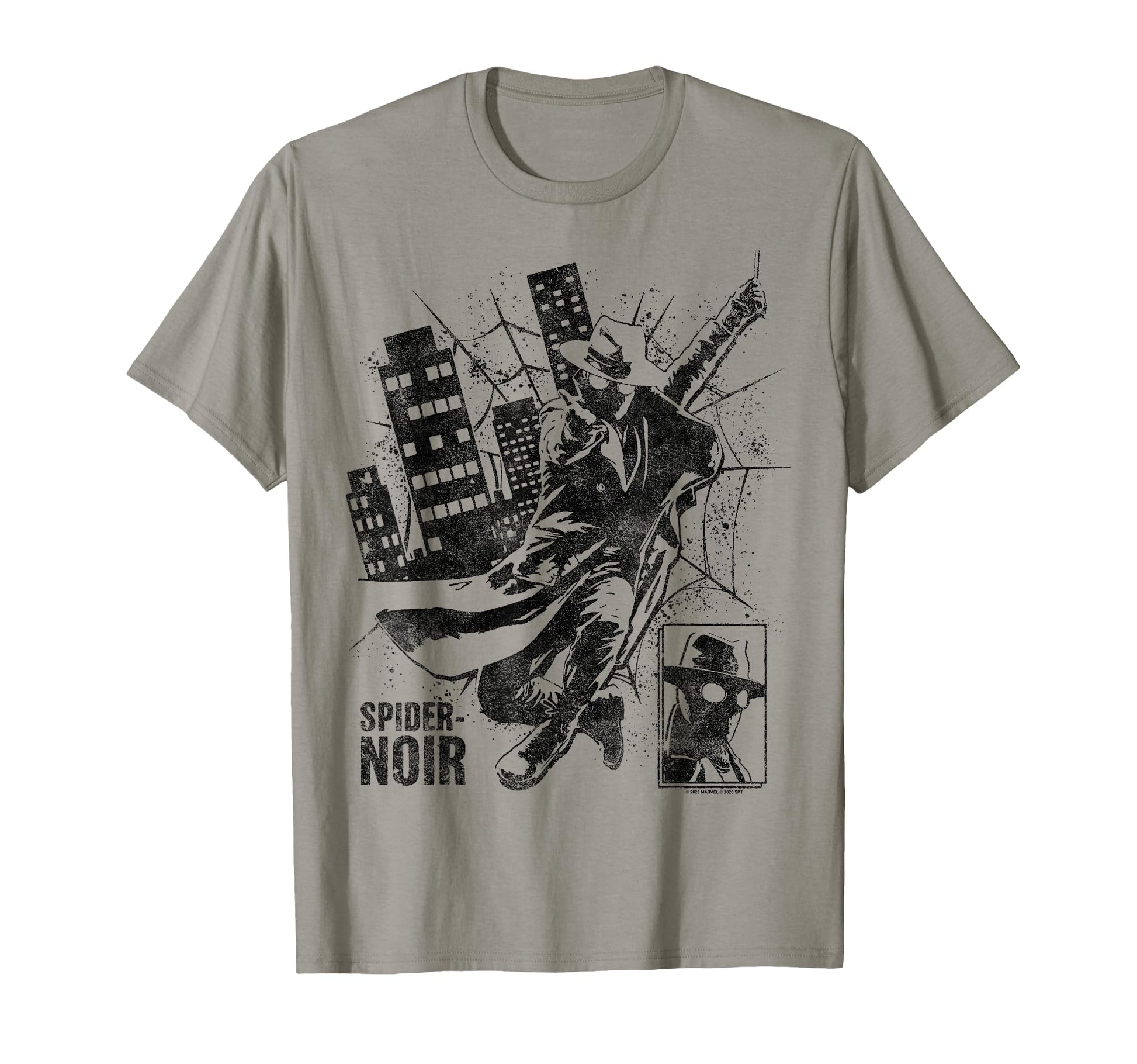 Noir Hero Fan Apparel  Detective Swinging Through City Tee - T-Shirt, Sweatshirt, Hoodie