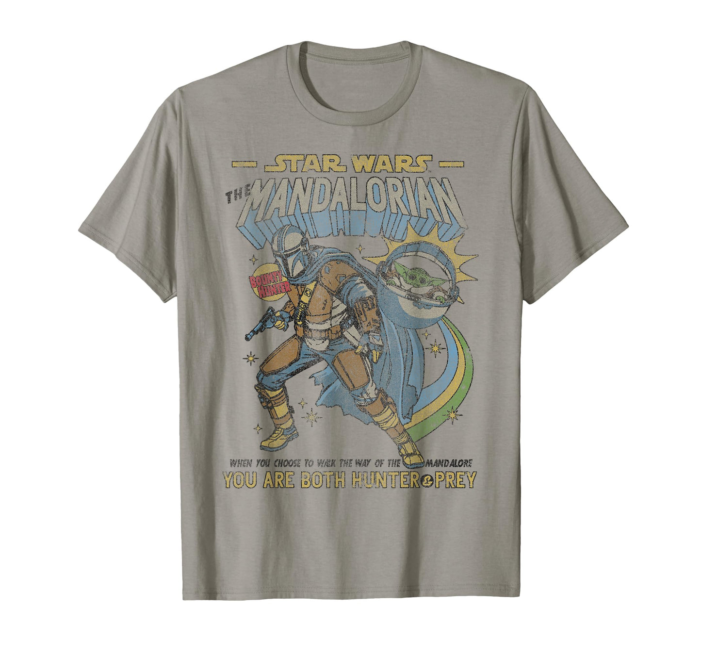 Sci-Fi Epic Fan Apparel  Bounty Hunter Comic Poster Tee - T-Shirt, Sweatshirt, Hoodie