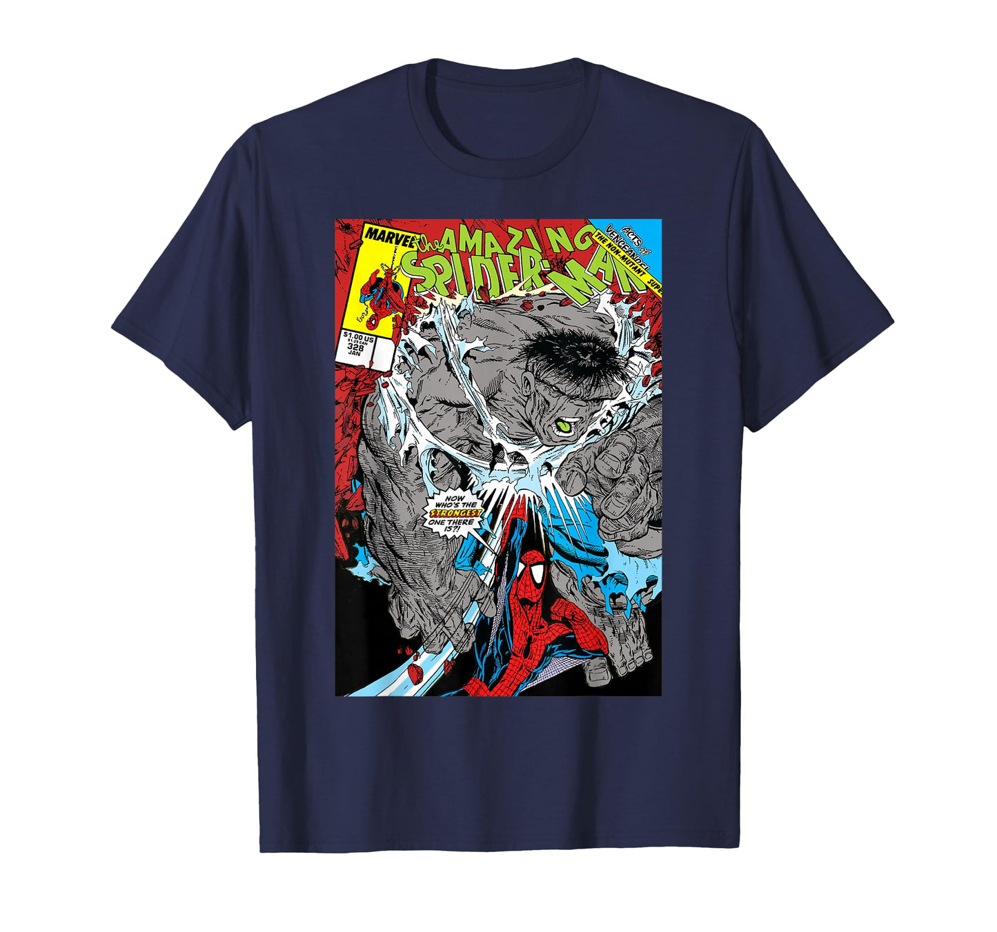 Comic Battle Fan Shirt  Web Hero vs Green Giant Graphic Tee - T-Shirt, Sweatshirt, Hoodie