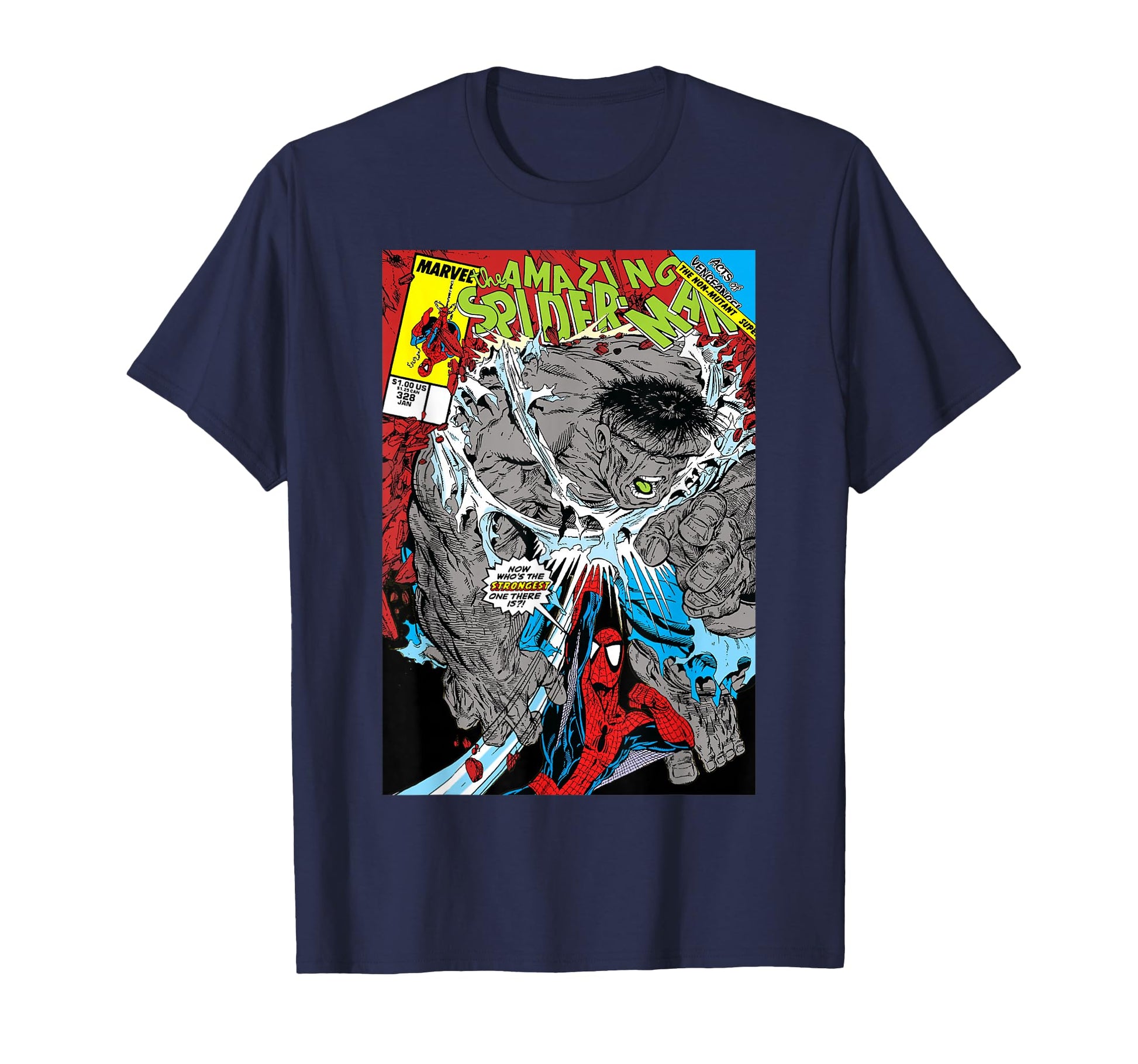Comic Battle Fan Shirt  Web Hero vs Green Giant Graphic Tee - T-Shirt, Sweatshirt, Hoodie