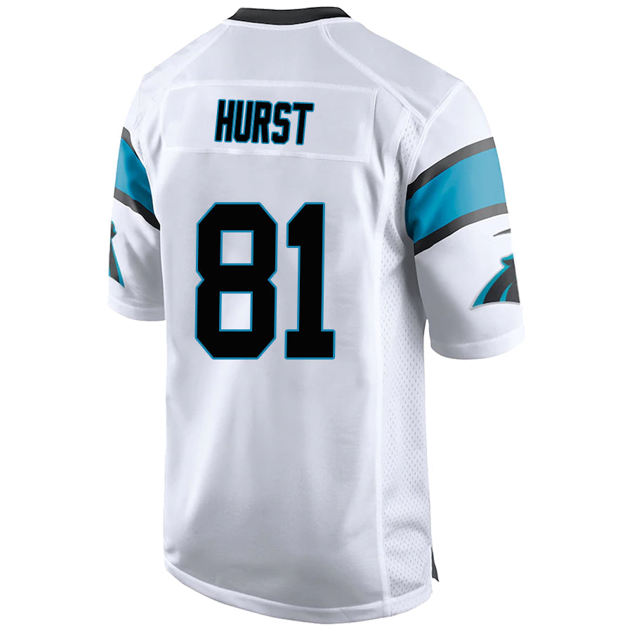 C.Panthers #81 Hayden Hurst White Stitched Player Game Football Jerseys football jersey product view 1