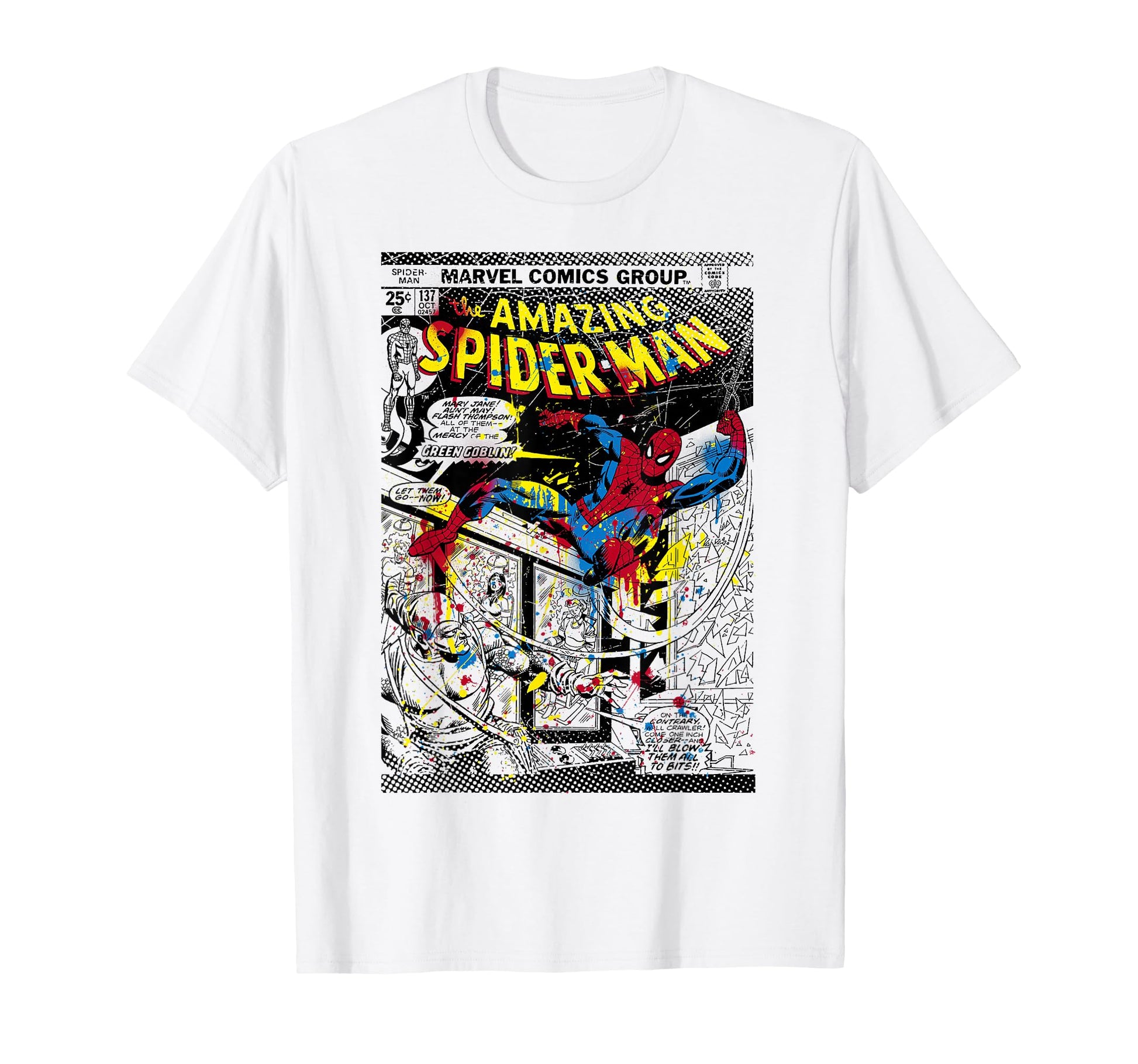 Comic Book Fan Apparel  Paint Splat Web Hero Graphic Tee - T-Shirt, Sweatshirt, Hoodie