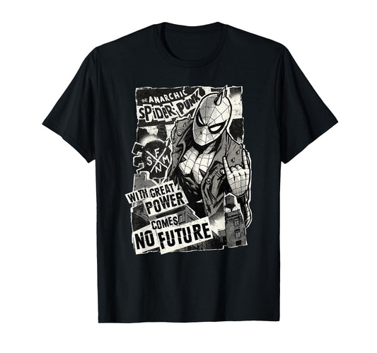 Punk Hero Fan Apparel  Anarchic Web Slinger Graphic Tee - T-Shirt, Sweatshirt, Hoodie