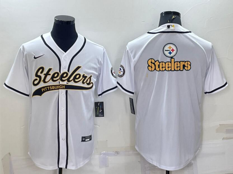 Men's Pittsburgh Steelers White Fashion Jersey1 football jersey product view 1