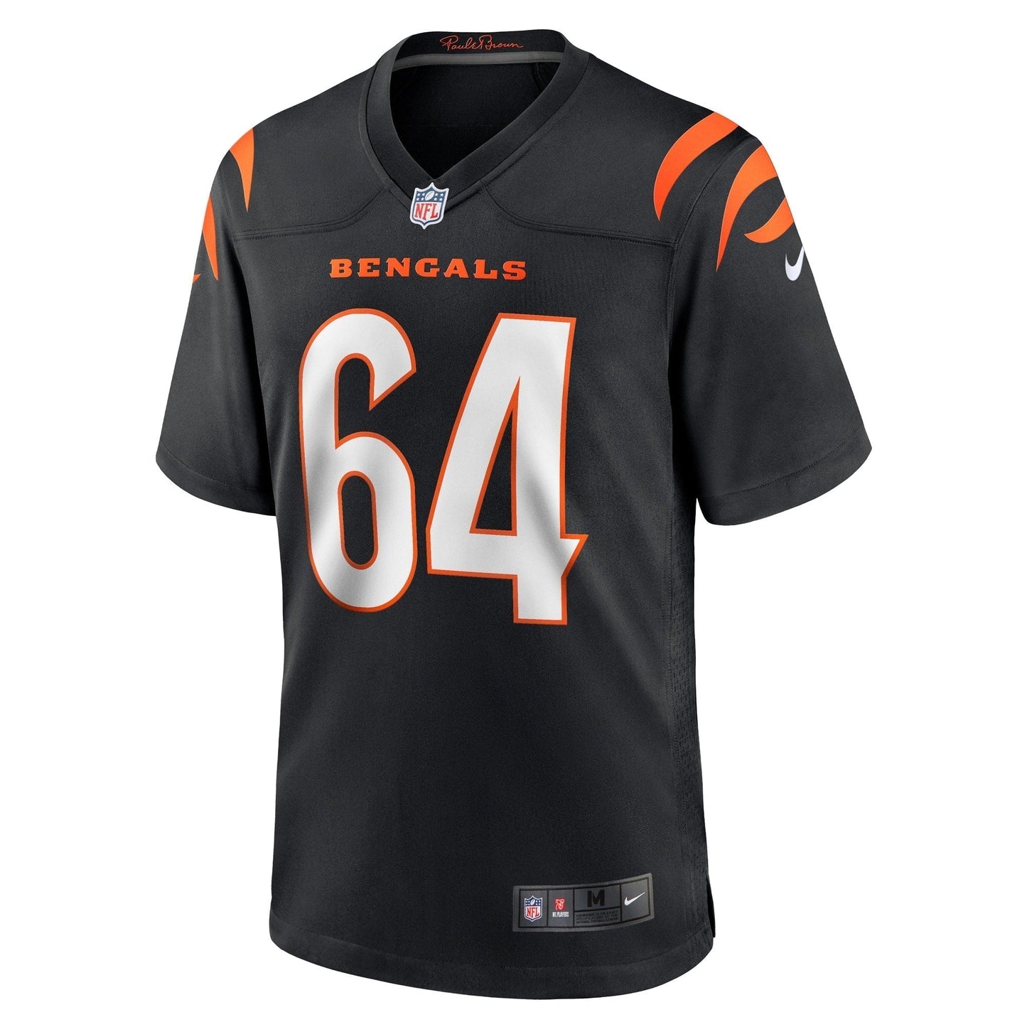 Ted Karras Cincinnati Bengals Nike Game Jersey - Black football jersey product view 2
