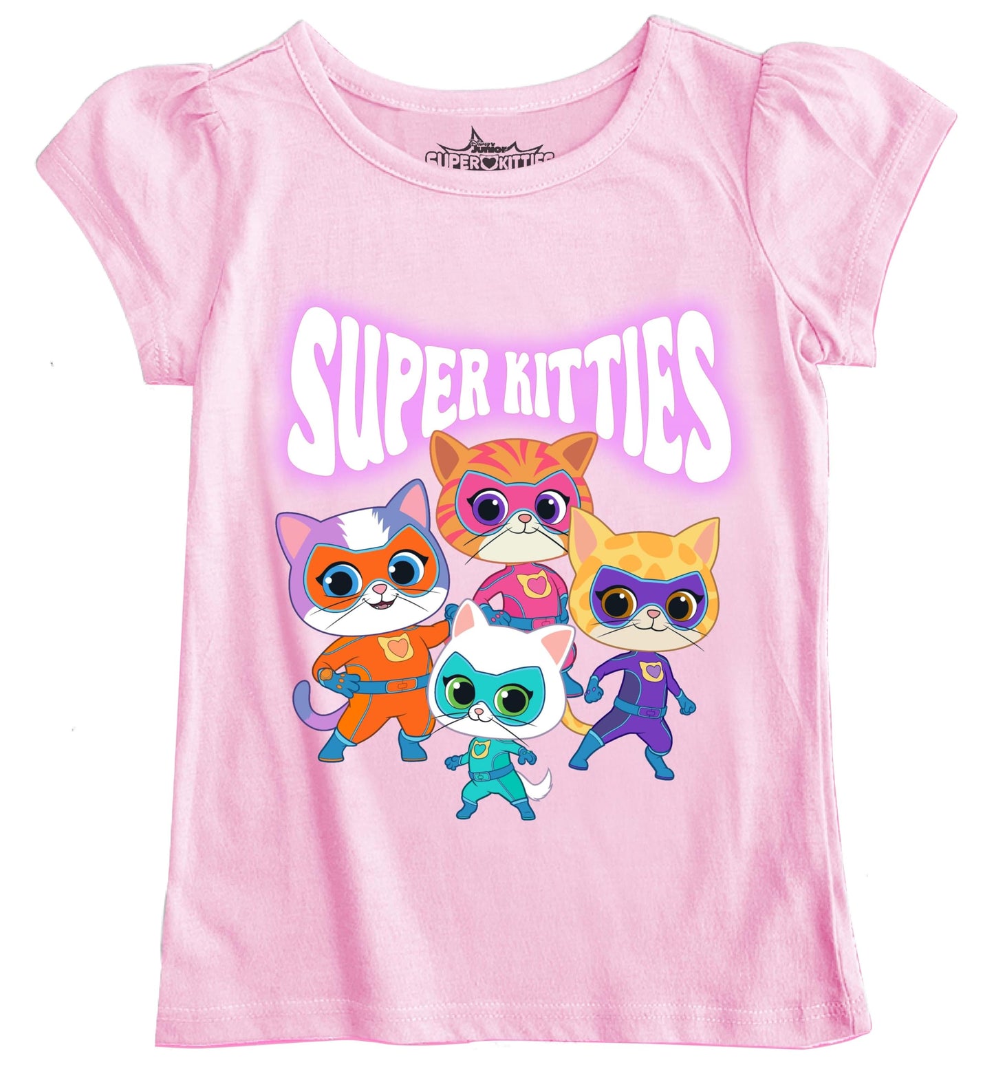 Girls' Cartoon Apparel  Super Hero Kitties Short Sleeve Tee - T-Shirt, Sweatshirt, Hoodie